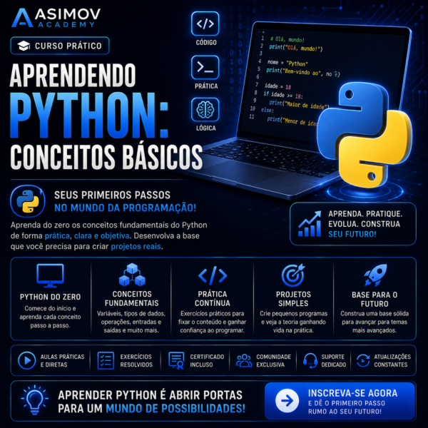 Aprendendo Python: Conceitos Básicos - Asimov Academy