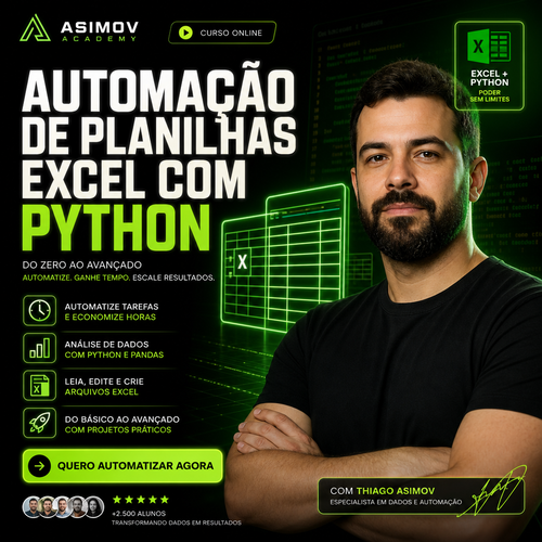 Automação de planilhas Excel com Python - Asimov Academy