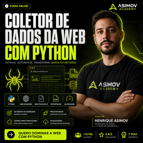 Coletor de dados da web com Python - Asimov Academy