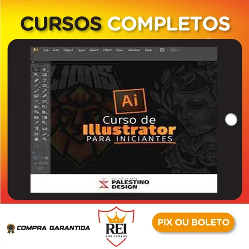 Curso de Adobe Illustrator (Básico ao Avançado) - Palestino Designer