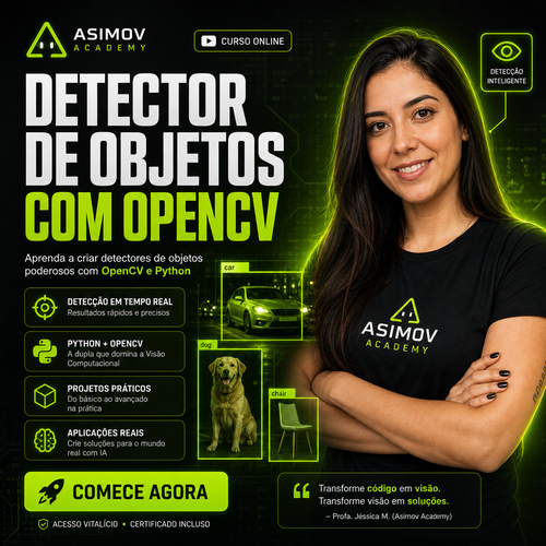 Detector de objetos com OpenCV - Asimov Academy