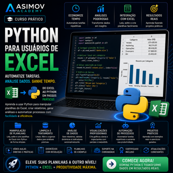 Python para Usuários de Excel - Asimov Academy