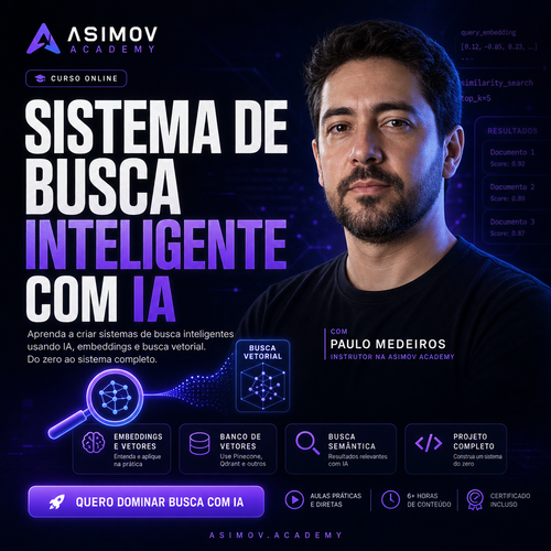 Sistema de busca inteligente com IA - Asimov Academy