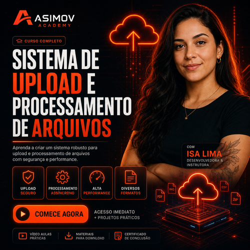Sistema de upload e processamento de arquivos - Asimov Academy